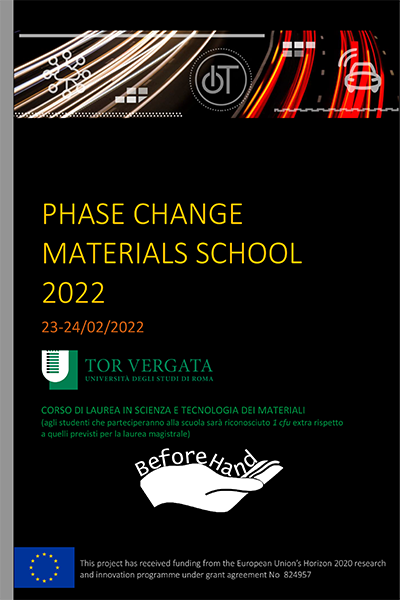 PHASE CHANGE MATERIALS SCHOOL  2022